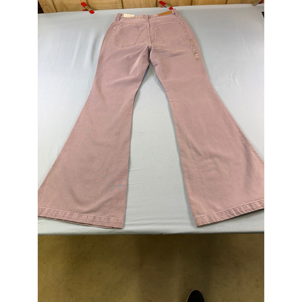 PacSun High Rise Flare Jeans 27 NWT Dusty Lavender Mauve Purple Denim Pants - Picture 3 of 16